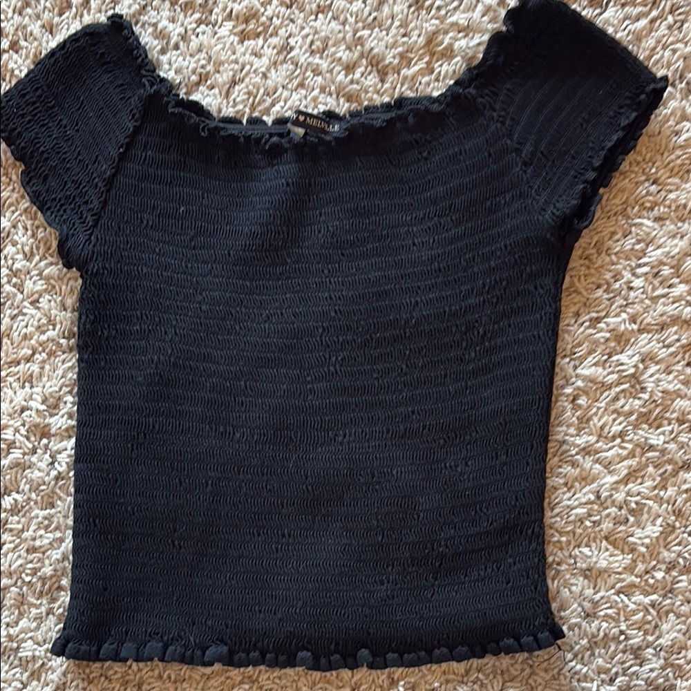 Brandy Melville Black Knit Top